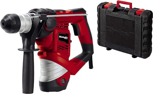 Einhell Bohrhammer TC-RH 900 (900 Watt, Bohren, Hammerbohren, Meißeln mit Meißelfixierung, Überlastrutschkupplung, pneumatisches Schlagwerk, SDS-plus-Werkzeugaufnahme)