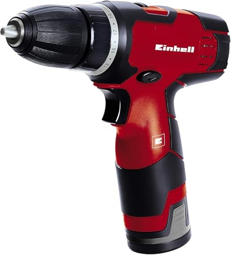 Einhell Akku Bohrschrauber TH-CD 12-2 Li (12V, 1,3Ah, 24Nm, Quick Stop, 2 Gang-Getriebe, 20 Drehmomentstufen, Spindelarretierung, Transportkoffer)