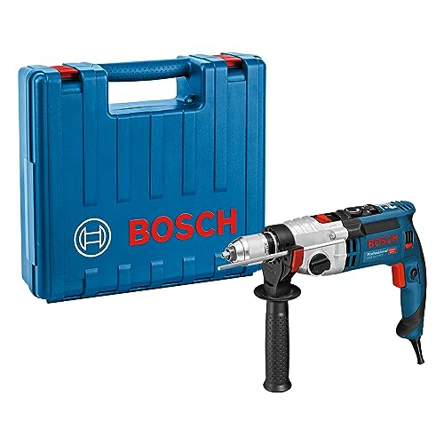 Bosch Professional Schlagbohrmaschine GSB 21-2 RCT (Bohr-Ø in Beton: 13-22 mm, 1300 Watt, inkl. Schnellspannbohrfutter 13mm, Tiefenanschlag 210mm, Zusatzhandgriff, Handwerkoffer)