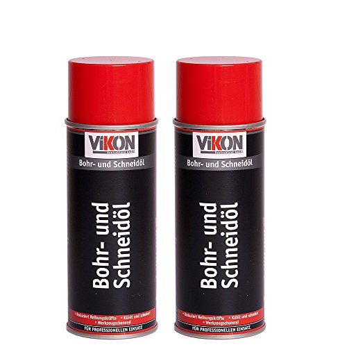 2 Dosen VIKON Bohr- und Schneidöl Spray 400 ml