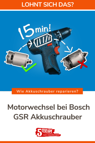Bosch Akku 500 Gegen 745 Tauschen Akkuschrauber raucht: Motor tauschen bei Bosch GSR - Heimwerken